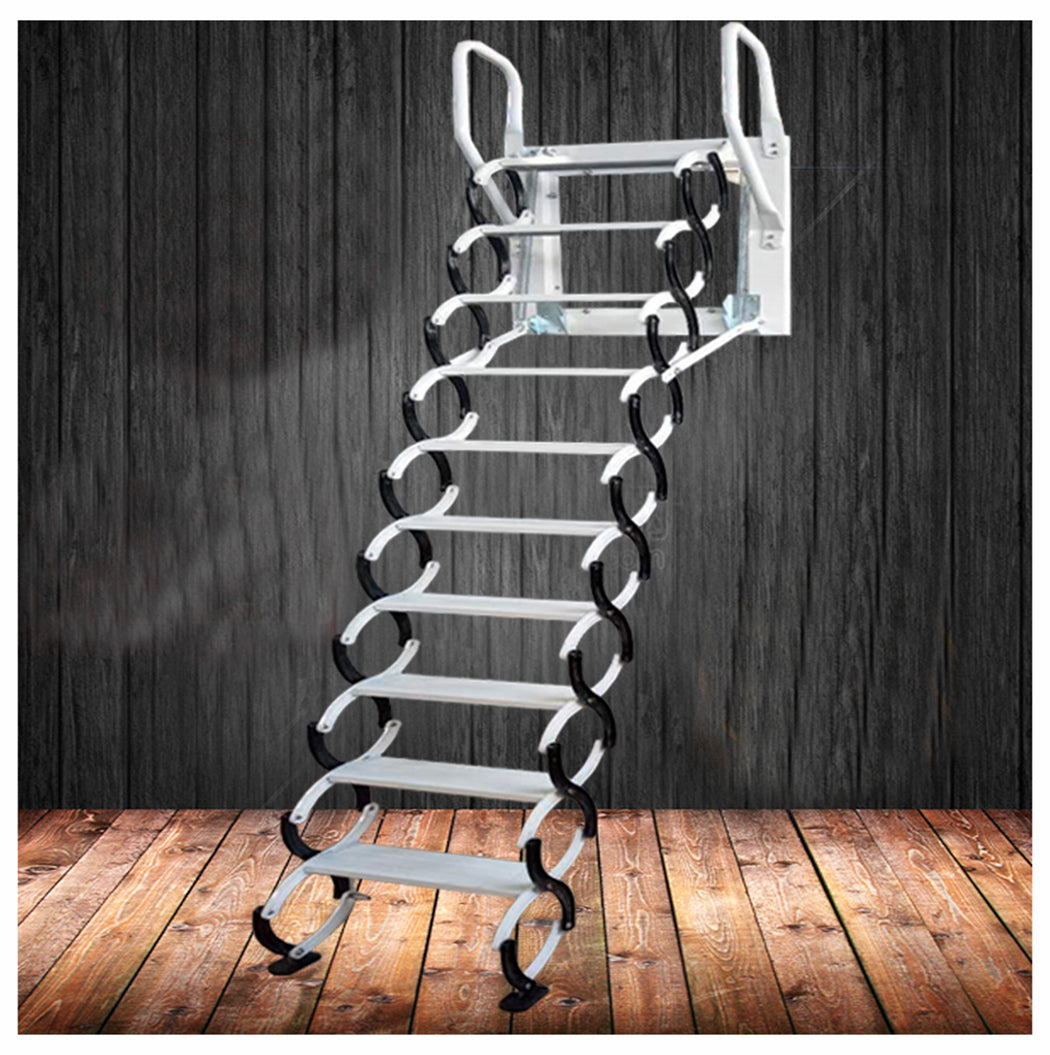 Steel ladder Loft Wall Stairs Attic Household Pull Down Thick Folding – Z6  ladder