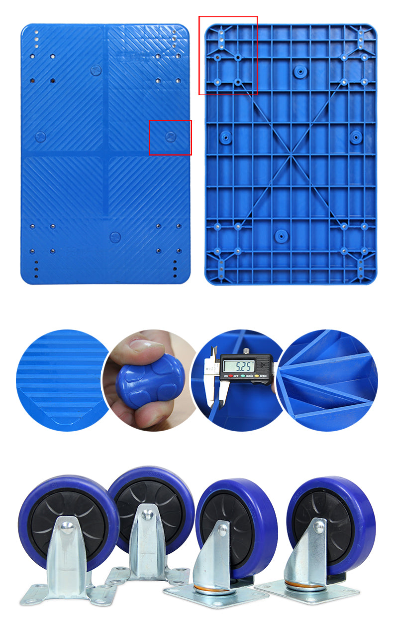 이동할 수 있는 저장 바구니 접히는 저장 수송 트롤리 스테인리스 손수레 w/프레임 하중 660 lbs