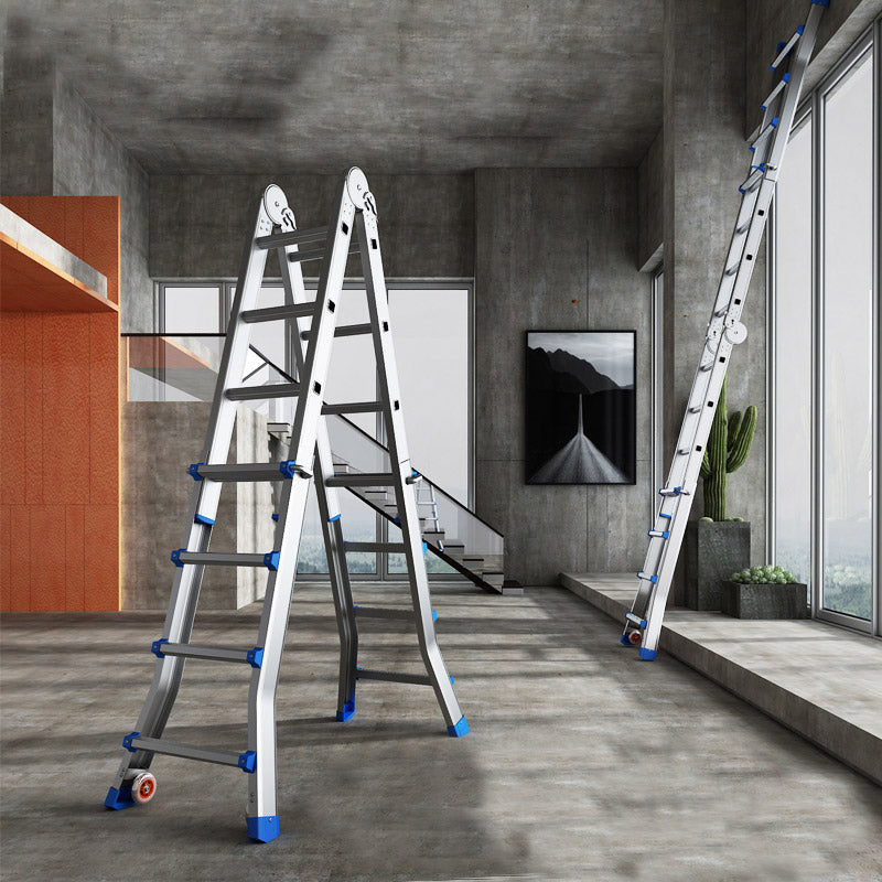 Multi-purpose engineering ladder 2M-9.4M folding telescopic ladder portable aluminum ladder