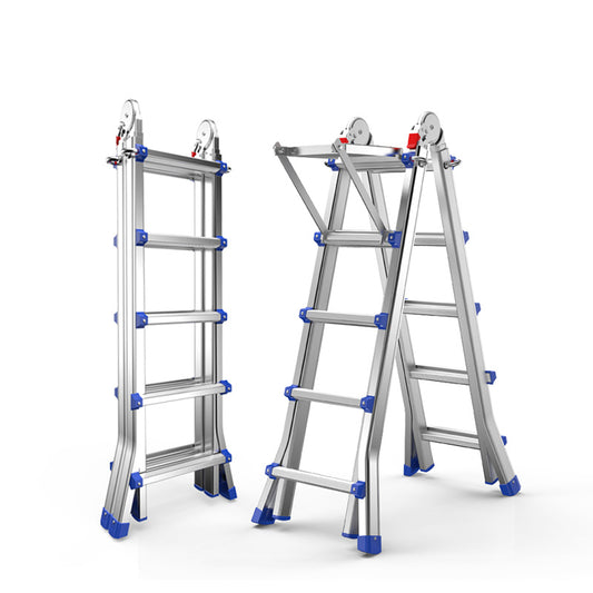 Multi-purpose engineering ladder 2M-9.4M folding telescopic ladder portable aluminum ladder