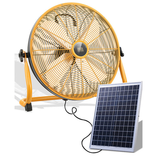 Fan Solar Wireless Charging Fan Outdoor Vacation, RV Travel Multi-purpose Sitting Down Fan