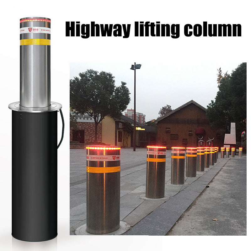 Remote control highway pile automatic hydraulic lifting road pile anti-collision barrier customized
