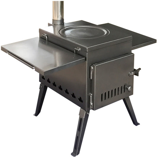 Household wood stove portable barbecue stove multifunctional smokeless folding cooker camping equipment
