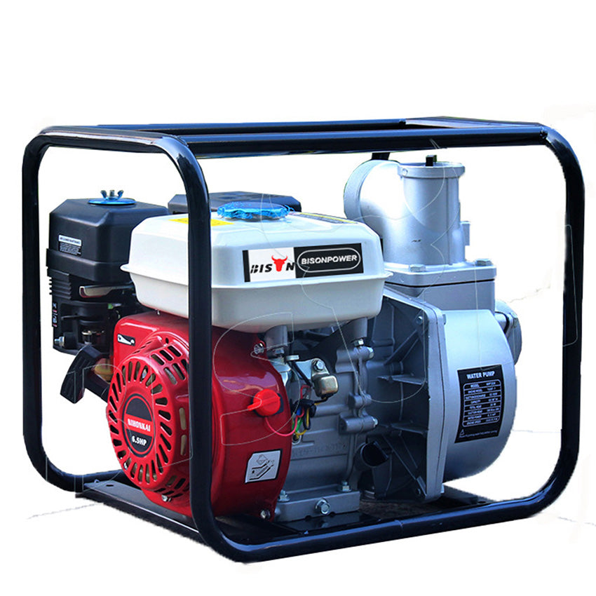 Pompe à eau 6,5 HP 4 temps haute performance essence pompe à eau agricole machine d'irrigation