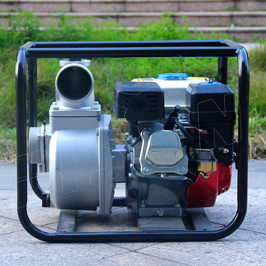 수도 펌프 6.5 HP 4 치기 고성능 가솔린 수도 펌프 농장 관개 기계